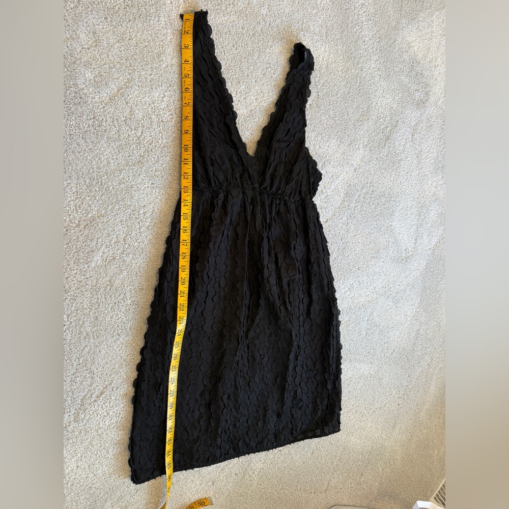 Max Studio Black Textured Midi Dress - Picture 5 of 11